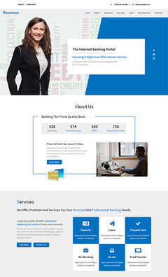 商務咨詢金融服務公司模板